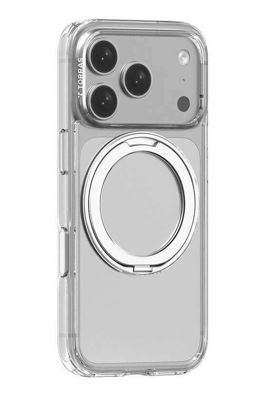 iPhone 18 Pro Max/17 Pro Max Ostand O1 Guardian Standlı Magsafe Kapak Kılıf - Şeffaf 2