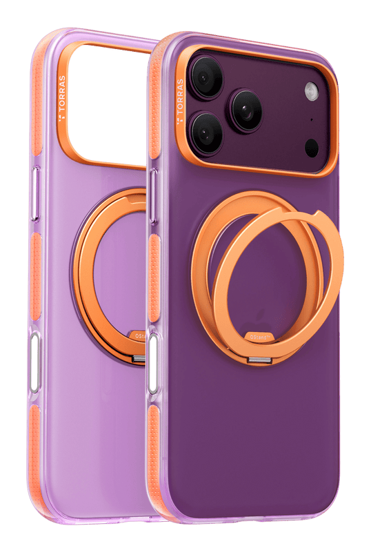 iPhone 18 Pro Max/17 Pro Max Ostand O3 Hue Standlı Magsafe Kapak Kılıf - Pembe