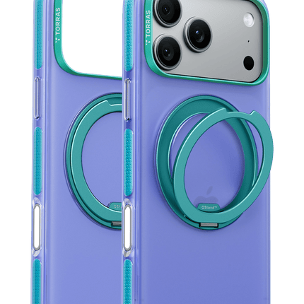 iPhone 18 Pro Max/17 Pro Max Ostand O3 Hue Standlı Magsafe Kapak Kılıf - Mavi