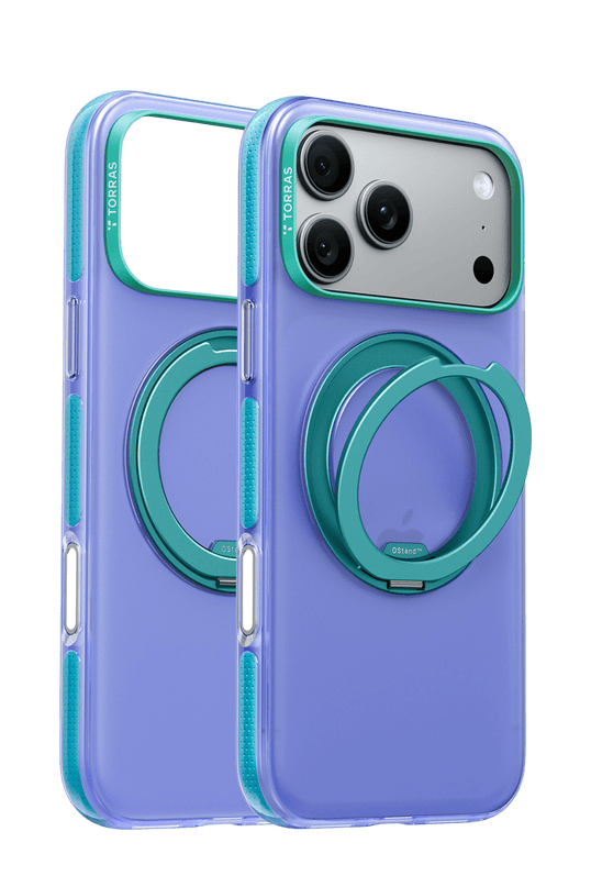 iPhone 18 Pro Max/17 Pro Max Ostand O3 Hue Standlı Magsafe Kapak Kılıf - Mavi