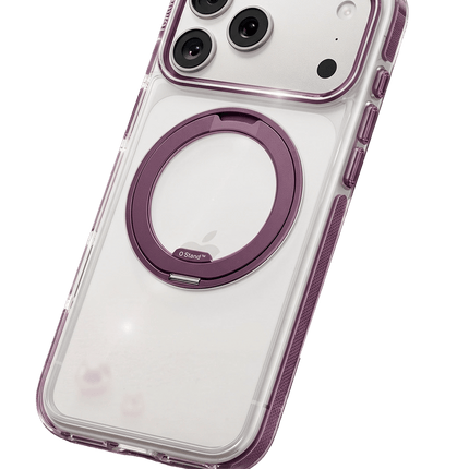iPhone 18 Pro Max/17 Pro Max Ostand O3 Light Standlı Magsafe Kapak Kılıf - Bordo 3