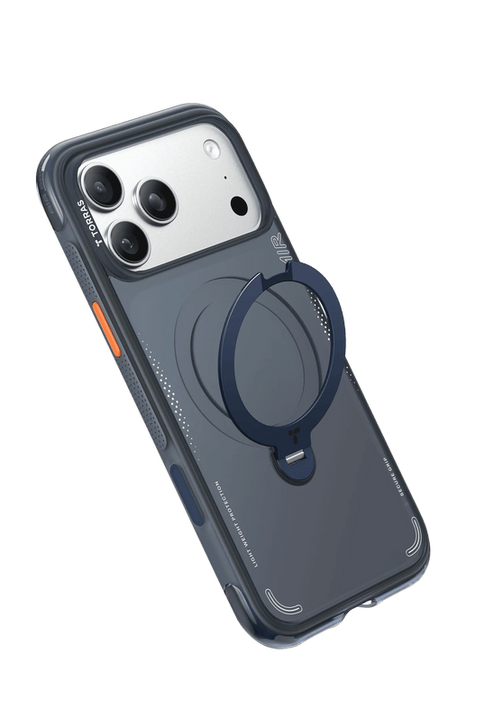 iPhone 18 Pro Max/17 Pro Max Ostand Q3 Air Standlı Magsafe Kapak Kılıf - Lacivert 3