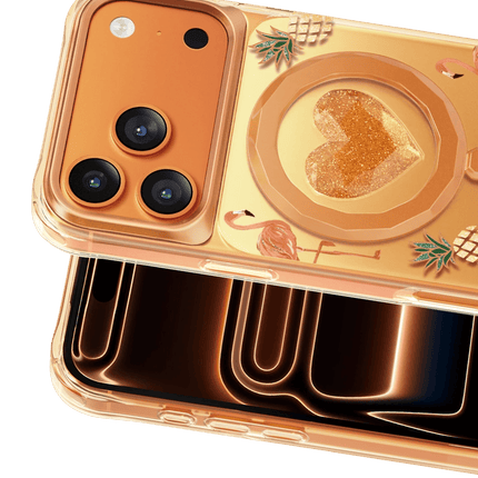 iPhone 18 Pro Max/17 Pro Max Peachy Magsafe Kapak Kılıf - Turuncu 2