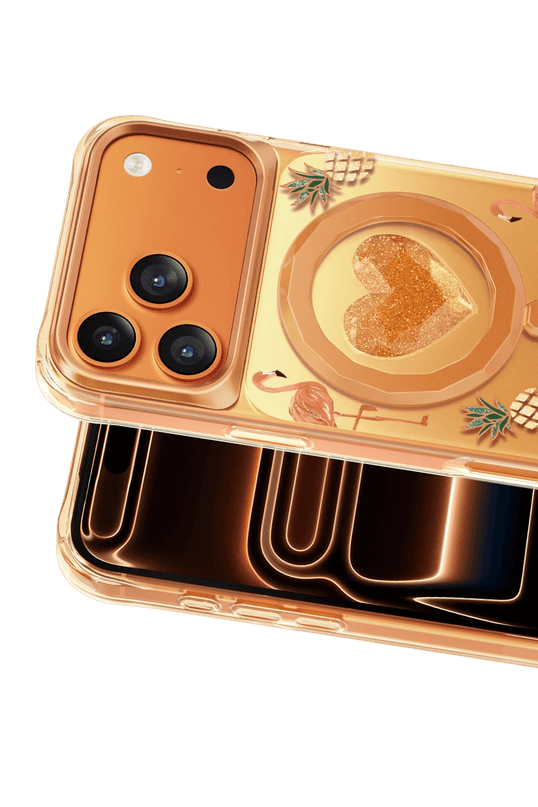 iPhone 18 Pro Max/17 Pro Max Peachy Magsafe Kapak Kılıf - Turuncu 2