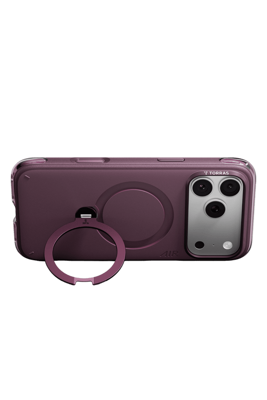 iPhone 18 Pro Max/17 Pro Max Q3 Air Essential Standlı Magsafe Kapak Kılıf - Bordo 4