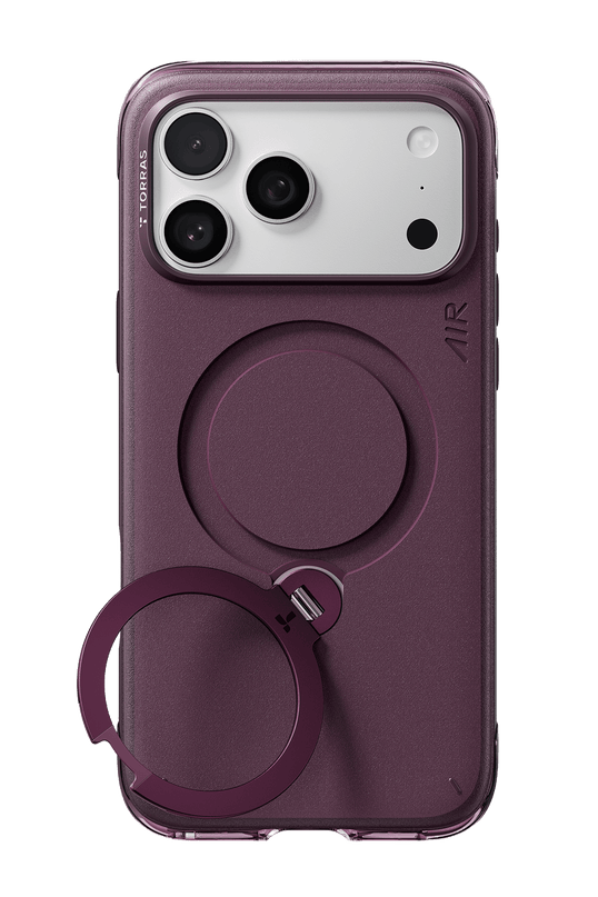 iPhone 18 Pro Max/17 Pro Max Q3 Air Essential Standlı Magsafe Kapak Kılıf - Bordo 2