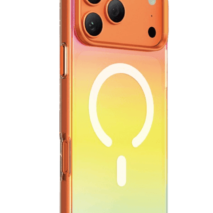 iPhone 18 Pro Max/17 Pro Max Rainbow Magsafe Kapak Kılıf - Turuncu 2 3
