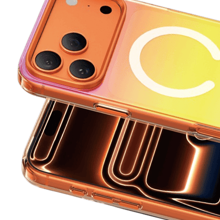 iPhone 18 Pro Max/17 Pro Max Rainbow Magsafe Kapak Kılıf - Turuncu 2 2