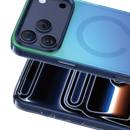 iPhone 18 Pro Max/17 Pro Max Rainbow Magsafe Kapak Kılıf - Mavi 2