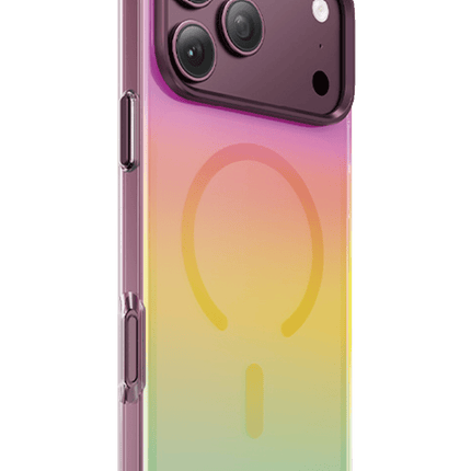 iPhone 18 Pro Max/17 Pro Max Rainbow Magsafe Kapak Kılıf - Bordo 3