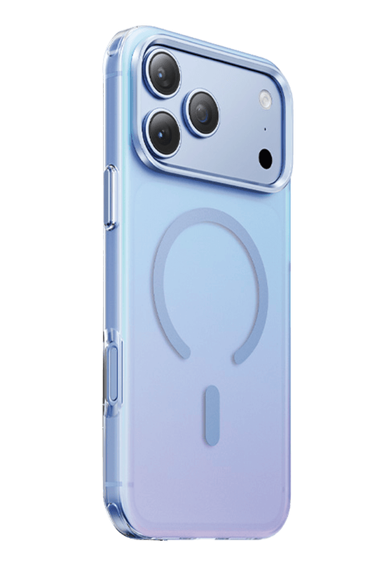 iPhone 18 Pro Max/17 Pro Max Rainbow Magsafe Kapak Kılıf - Açık Mavi 3