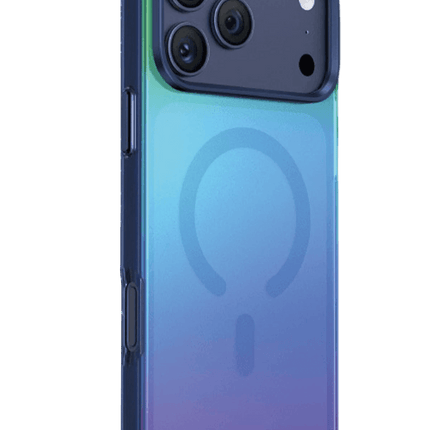 iPhone 18 Pro Max/17 Pro Max Rainbow Magsafe Kapak Kılıf - Mavi 3