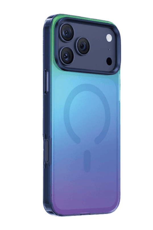 iPhone 18 Pro Max/17 Pro Max Rainbow Magsafe Kapak Kılıf - Mavi 3