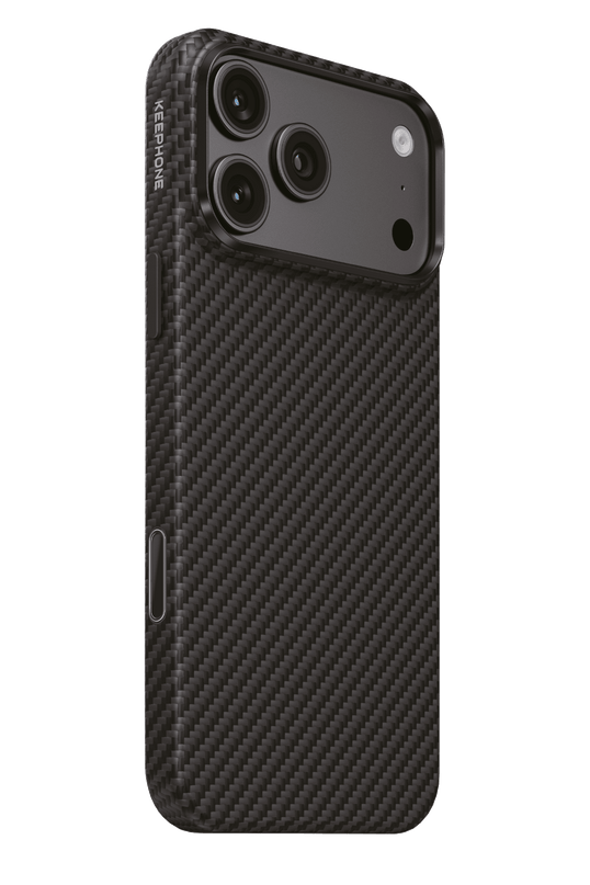 iPhone 18 Pro Max/17 Pro Max Titan Aramid Fiber Magsafe Kapak Kılıf - Siyah 2