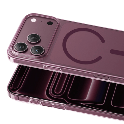 iPhone 18 Pro Max/17 Pro Max X-Crystal Slim Magsafe Kılıf - Bordo 2
