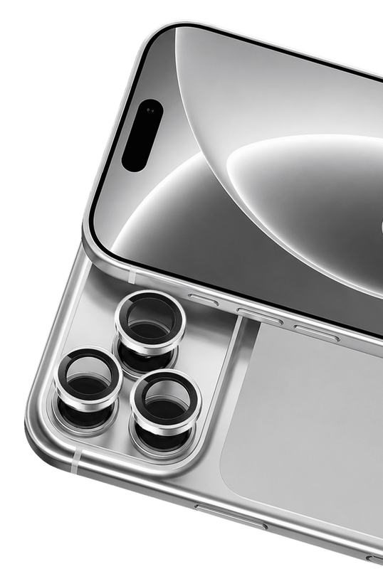 iPhone 18 Pro Raze Metal Kamera Lens - Gümüş 2