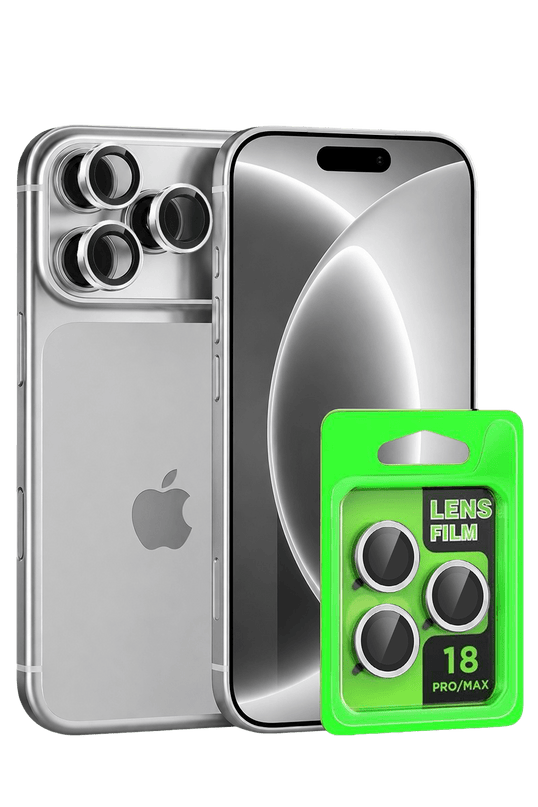 iPhone 18 Pro Raze Metal Kamera Lens - Gümüş