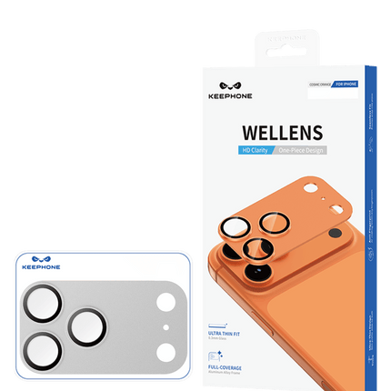 iPhone 18 Pro Wellens Kamera Lens Koruyucu - Gümüş