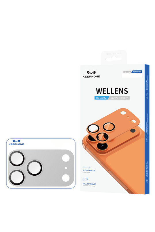 iPhone 18 Pro Wellens Kamera Lens Koruyucu - Gümüş