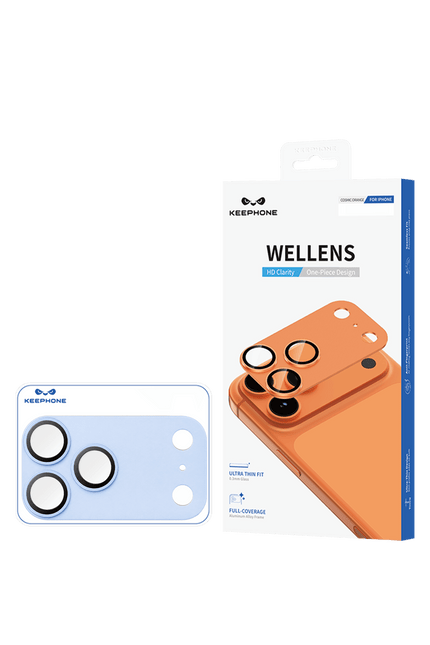 iPhone 18 Pro Wellens Kamera Lens Koruyucu - Açık Mavi