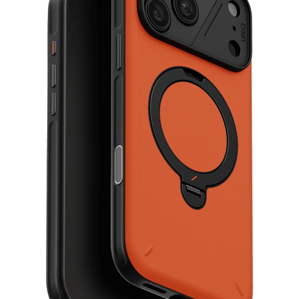 iPhone 18 Pro/17 Pro Elix Rotating Kickstand Kapak Kılıf - Turuncu