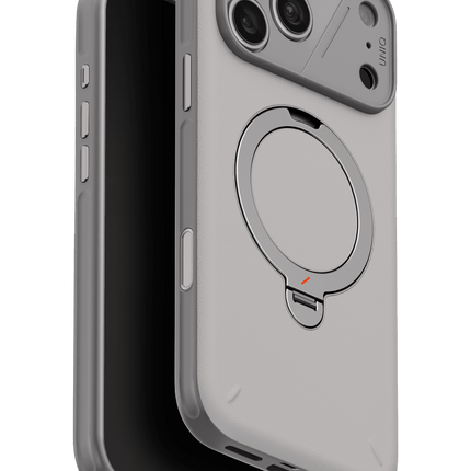 iPhone 18 Pro/17 Pro Elix Rotating Kickstand Kapak Kılıf - Gri