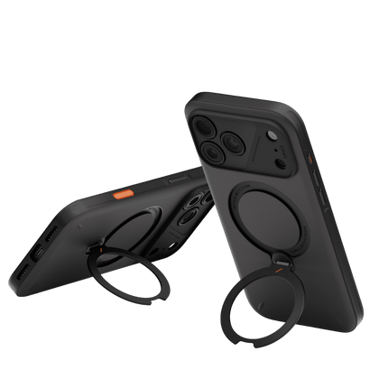 iPhone 18 Pro/17 Pro Elix Rotating Kickstand Kapak Kılıf - Siyah 4