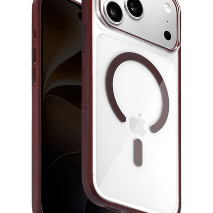 iPhone 18 Pro/17 Pro HBC-421 Lya Magsafe Kapak Kılıf - Bordo