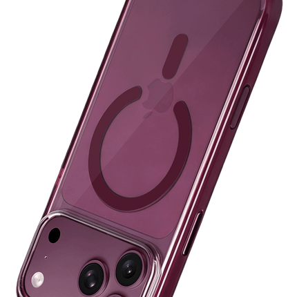 iPhone 18 Pro/17 Pro HBC-421 Lya Magsafe Kapak Kılıf - Bordo 4