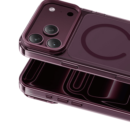 iPhone 18 Pro/17 Pro Magicam Standlı Magsafe Kapak Kılıf - Bordo 2