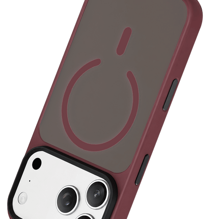 iPhone 18 Pro/17 Pro Megane Magsafe Kapak Kılıf - Bordo 3