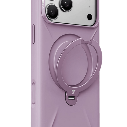 iPhone 18 Pro/17 Pro Ostand Q3 Silicone Standlı Magsafe Kapak Kılıf - Bordo 2
