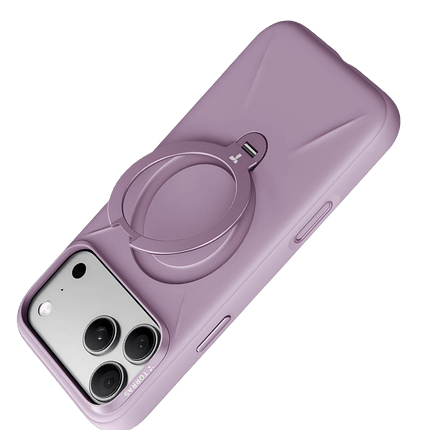iPhone 18 Pro/17 Pro Ostand Q3 Silicone Standlı Magsafe Kapak Kılıf - Bordo 3