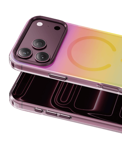 iPhone 18 Pro/17 Pro Rainbow Magsafe Kapak Kılıf - Bordo 2