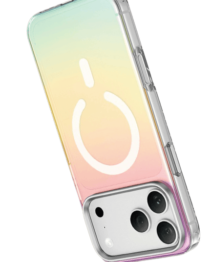 iPhone 18 Pro/17 Pro Rainbow Magsafe Kapak Kılıf - Gümüş 3