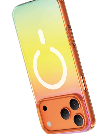 iPhone 18 Pro/17 Pro Rainbow Magsafe Kapak Kılıf - Turuncu 3