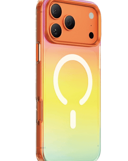 iPhone 18 Pro/17 Pro Rainbow Magsafe Kapak Kılıf - Turuncu 2 3