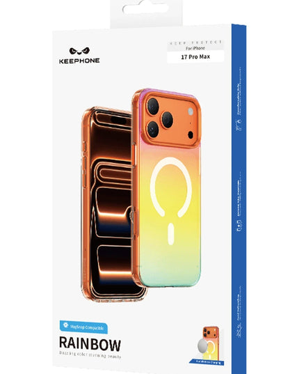 iPhone 18 Pro/17 Pro Rainbow Magsafe Kapak Kılıf - Gri 6
