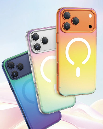 iPhone 18 Pro/17 Pro Rainbow Magsafe Kapak Kılıf - Gri 4