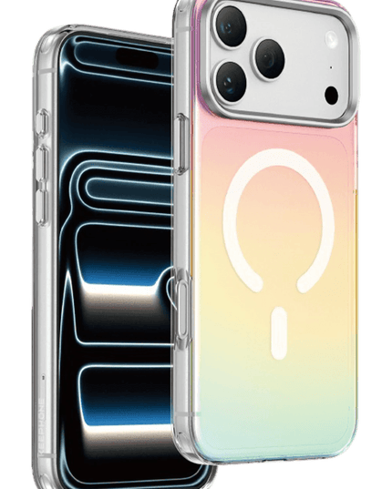 iPhone 18 Pro/17 Pro Rainbow Magsafe Kapak Kılıf - Gümüş