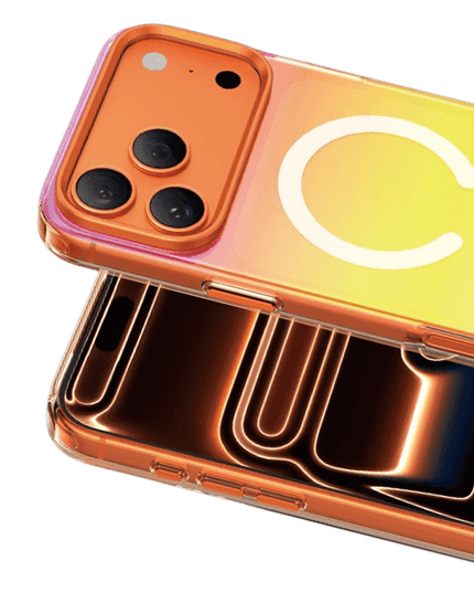 iPhone 18 Pro/17 Pro Rainbow Magsafe Kapak Kılıf - Turuncu 2 2