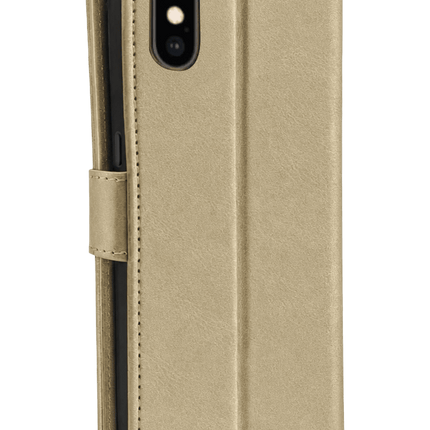 iPhone XS Trend S Plus Kapaklı Kılıf - Gold