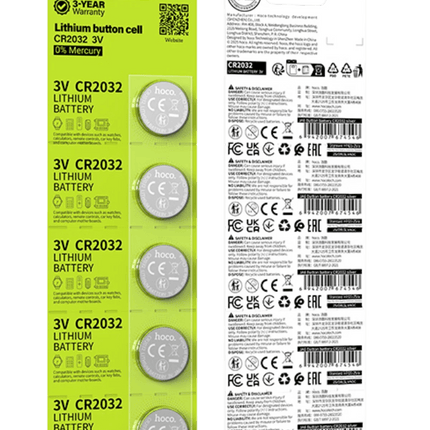 JA6 CR2032 3V Düğme Pil 5’li Paket 7