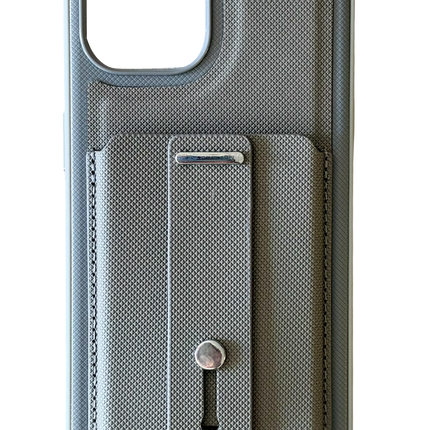 iPhone 14 Latte Kartvizitli Kapak Kılıf - Koyu Gri