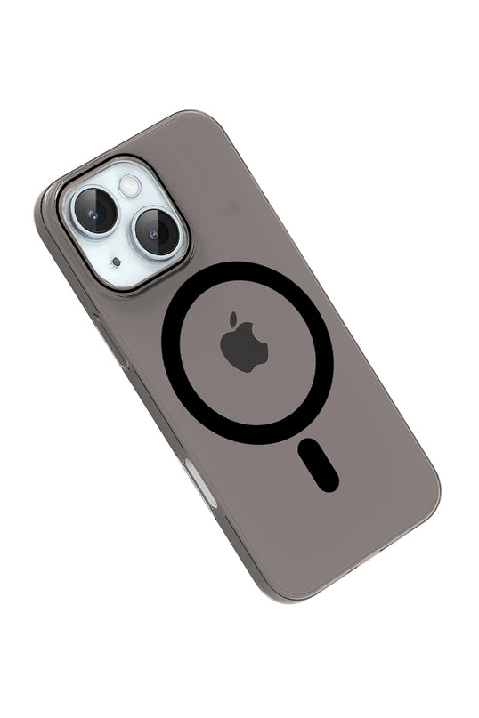 iPhone 14 PC Blank Magsafe Kapak Kılıf - Siyah 3