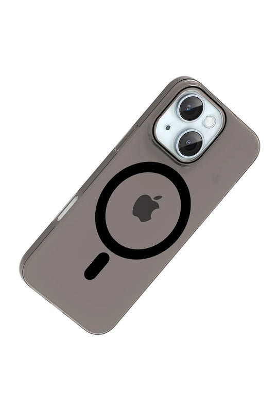 iPhone 14 PC Blank Magsafe Kapak Kılıf - Siyah 2
