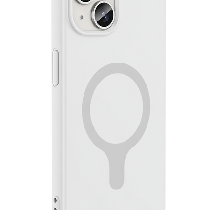 iPhone 14 Z Silikon Magsafe Kapak Kılıf - Beyaz 2