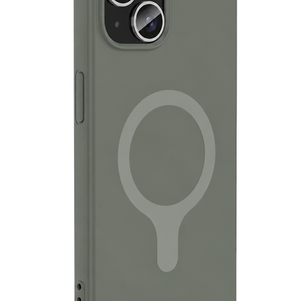 iPhone 14 Z Silikon Magsafe Kapak Kılıf - Gri 2