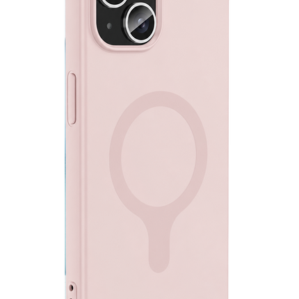 iPhone 14 Z Silikon Magsafe Kapak Kılıf - Pembe 2