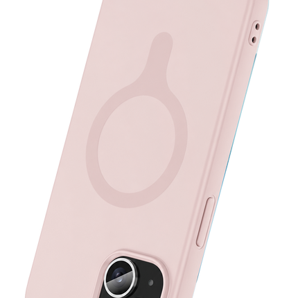 iPhone 14 Z Silikon Magsafe Kapak Kılıf - Pembe 3